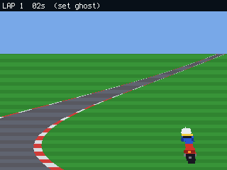 Pseudo-3D racer