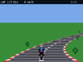 Pseudo-3D racer