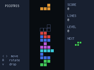 Falling-block puzzle