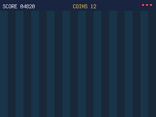 picogame\_ui.HudBar — a reserved-band status bar over gameplay